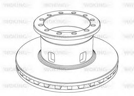 WOKING NSA102020 гальмівний диск