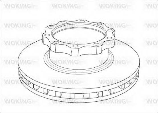 WOKING NSA103920 гальмівний диск