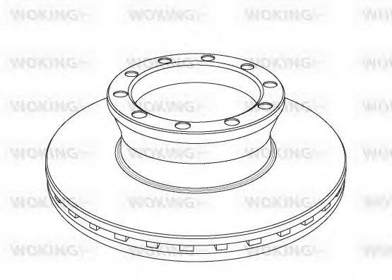 WOKING NSA104020 гальмівний диск