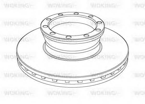 WOKING NSA104120 гальмівний диск