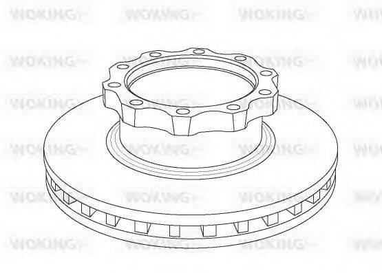 WOKING NSA104220 гальмівний диск