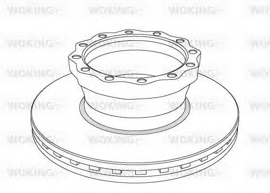 WOKING NSA104320 гальмівний диск