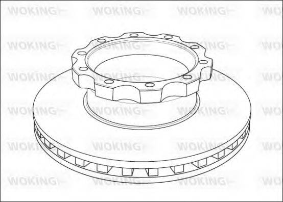 WOKING NSA104520 гальмівний диск