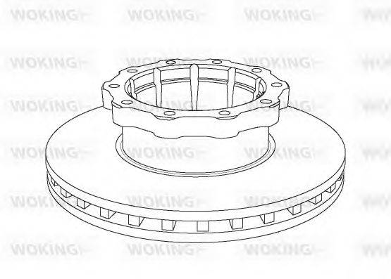 WOKING NSA104820 гальмівний диск