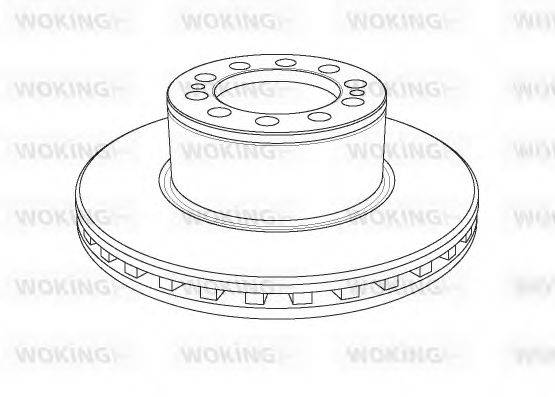WOKING NSA115720 гальмівний диск