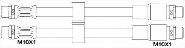 WOKING G190087 Гальмівний шланг