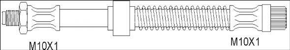 WOKING G190187 Гальмівний шланг