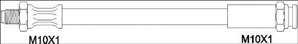 WOKING G190333 Гальмівний шланг