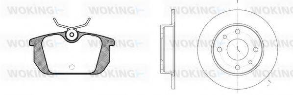 WOKING 8331300 Комплект гальм, дисковий гальмівний механізм