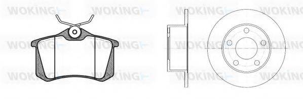 WOKING 8363300 Комплект гальм, дисковий гальмівний механізм
