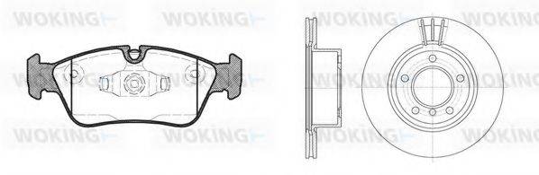 WOKING 8284303 Комплект гальм, дисковий гальмівний механізм