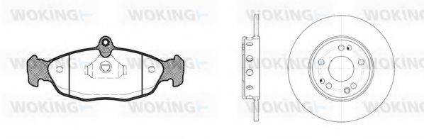 WOKING 8293301 Комплект гальм, дисковий гальмівний механізм