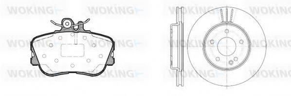 WOKING 8545302 Комплект гальм, дисковий гальмівний механізм