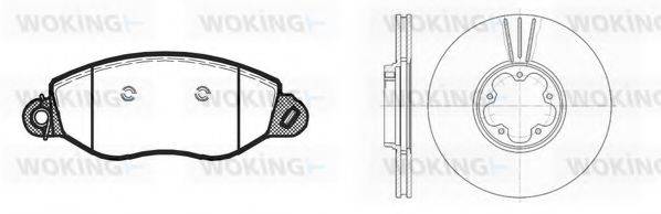 WOKING 8672302 Комплект гальм, дисковий гальмівний механізм