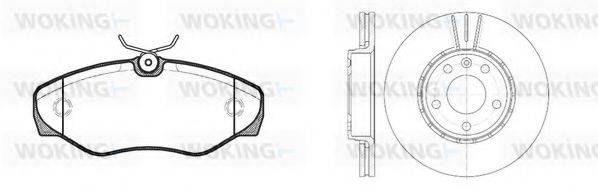 WOKING 8934300 Комплект гальм, дисковий гальмівний механізм