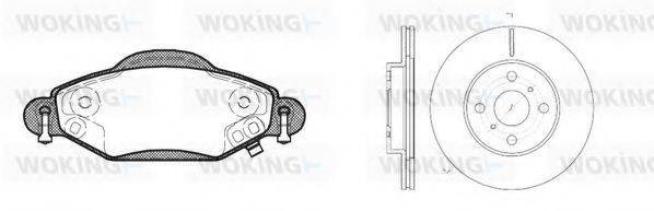 WOKING 8878300 Комплект гальм, дисковий гальмівний механізм