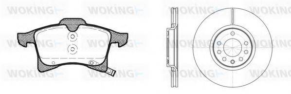 WOKING 81136303 Комплект гальм, дисковий гальмівний механізм