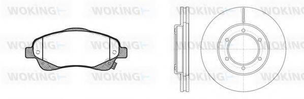 WOKING 81146301 Комплект гальм, дисковий гальмівний механізм