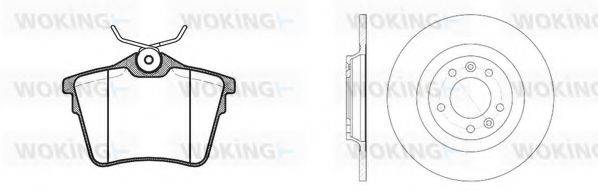 WOKING 81003300 Комплект гальм, дисковий гальмівний механізм