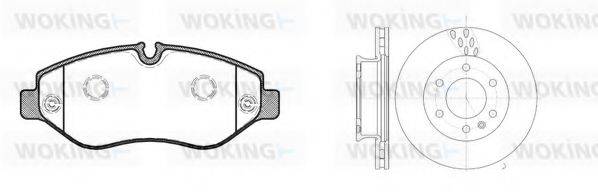 WOKING 81345300 Комплект гальм, дисковий гальмівний механізм