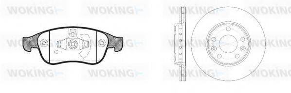 WOKING 81348301 Комплект гальм, дисковий гальмівний механізм