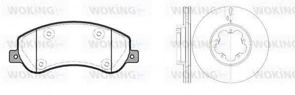 WOKING 81350300 Комплект гальм, дисковий гальмівний механізм