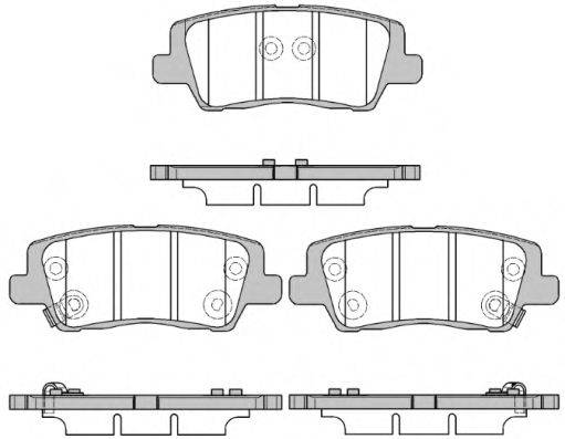 WOKING P1464305 Комплект гальмівних колодок, дискове гальмо