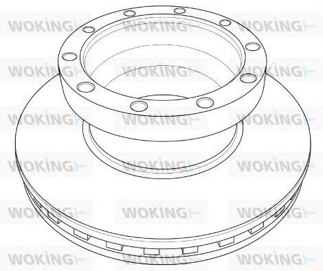 WOKING NSA121120 гальмівний диск