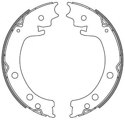 WOKING Z462900 Комплект гальмівних колодок, стоянкова гальмівна система