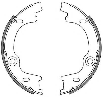 WOKING Z463000 Комплект гальмівних колодок, стоянкова гальмівна система