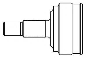 GSP 809029 Шарнірний комплект, приводний вал
