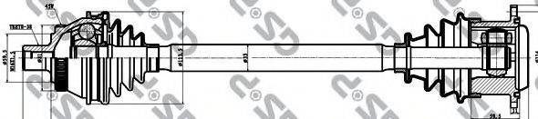 GSP 203054 Приводний вал