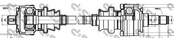 GSP 235004 Приводний вал
