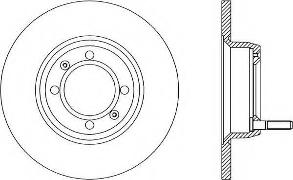 OPEN PARTS BDR101110 гальмівний диск