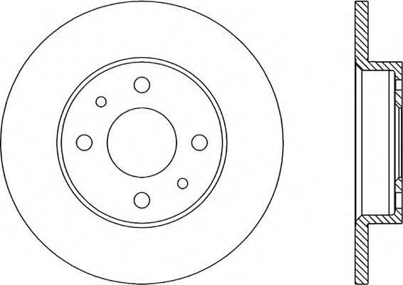 OPEN PARTS BDR114410 гальмівний диск