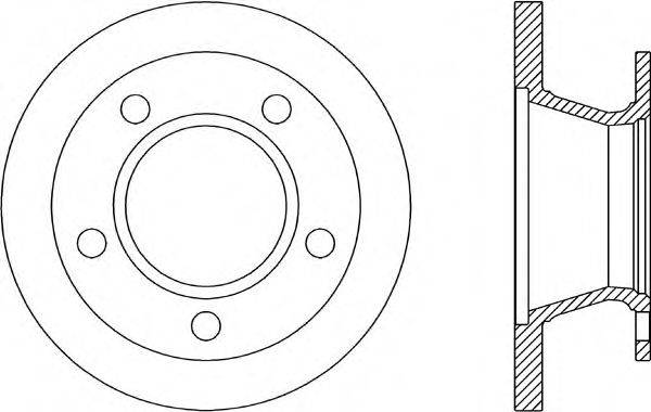 OPEN PARTS BDR130410 гальмівний диск