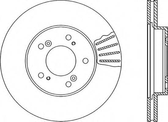 OPEN PARTS BDR168120 гальмівний диск