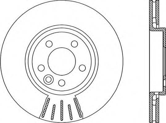 OPEN PARTS BDR190020 гальмівний диск