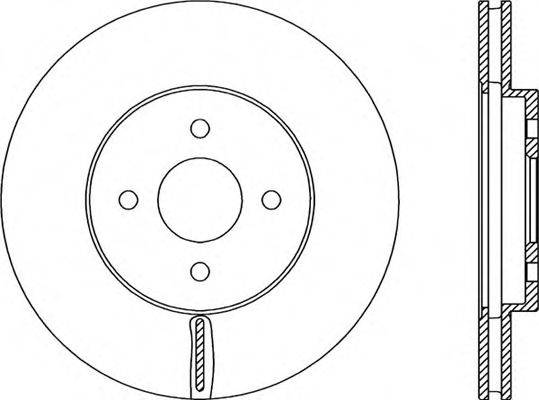 OPEN PARTS BDR230620 гальмівний диск