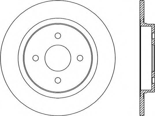 OPEN PARTS BDR234610 гальмівний диск