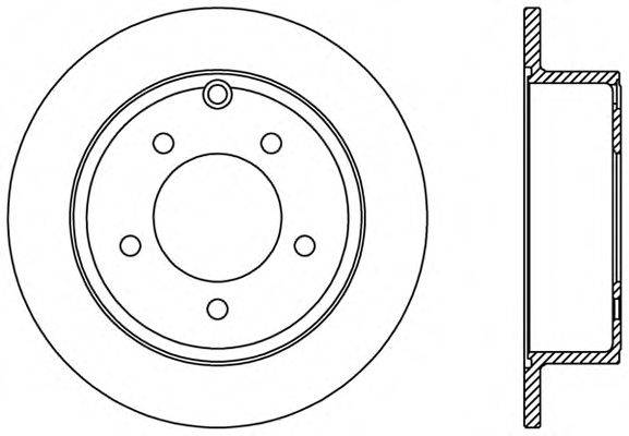 OPEN PARTS BDR237010 гальмівний диск