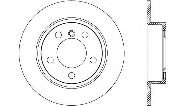 OPEN PARTS BDR261110 гальмівний диск