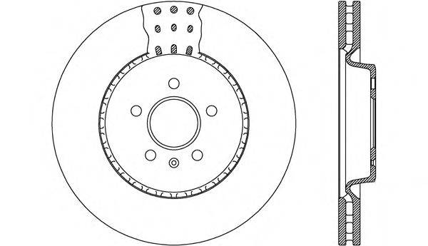 OPEN PARTS BDR261820 гальмівний диск