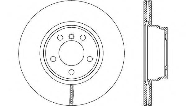 OPEN PARTS BDR262520 гальмівний диск