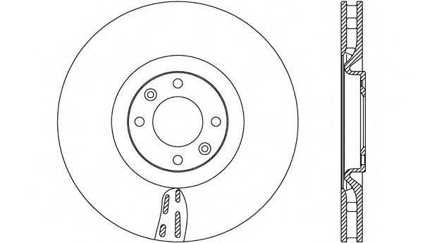 OPEN PARTS BDR263320 гальмівний диск