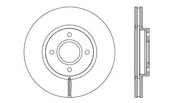 OPEN PARTS BDR268820 гальмівний диск