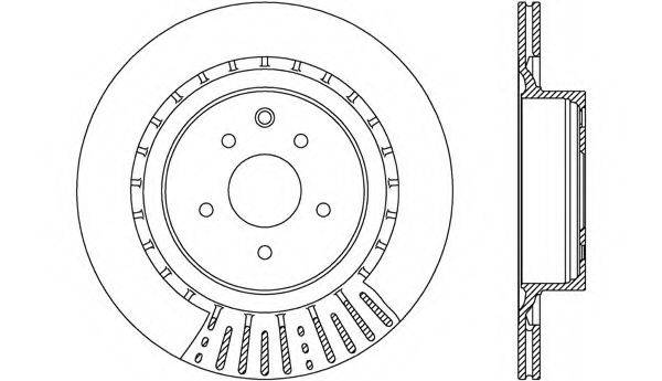 OPEN PARTS BDR271020 гальмівний диск