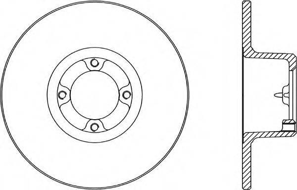 OPEN PARTS BDA106010 гальмівний диск