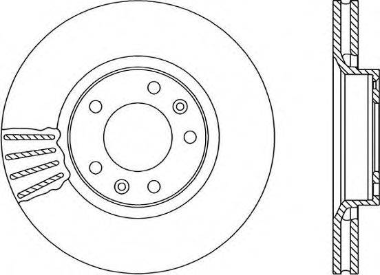 OPEN PARTS BDA111420 гальмівний диск