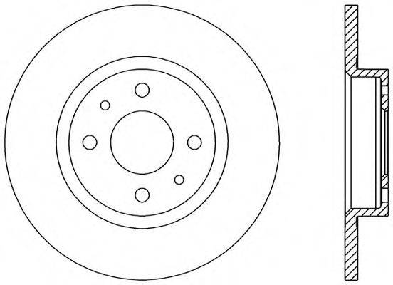 OPEN PARTS BDA114510 гальмівний диск